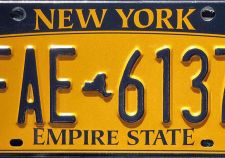 New York license plate