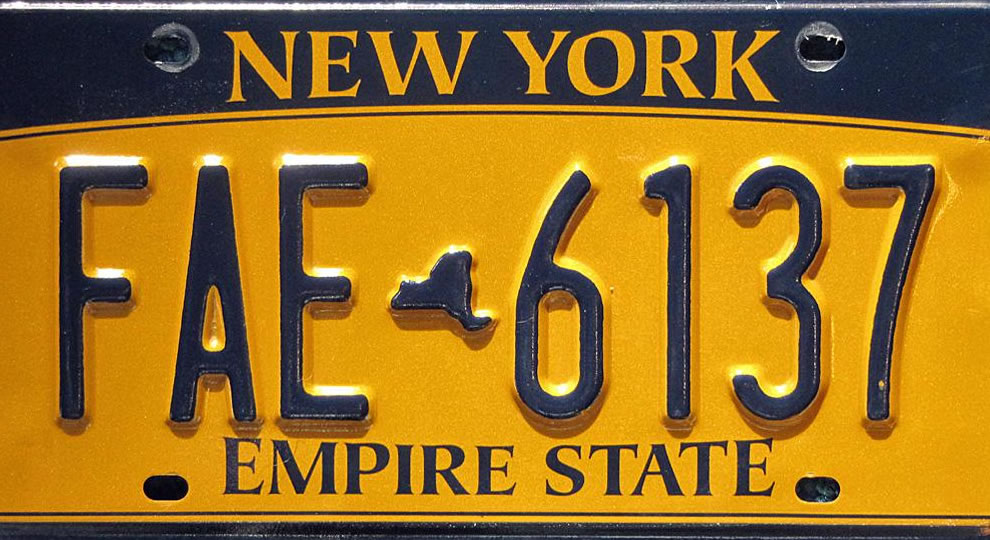 Printable Temporary License Plate Ny